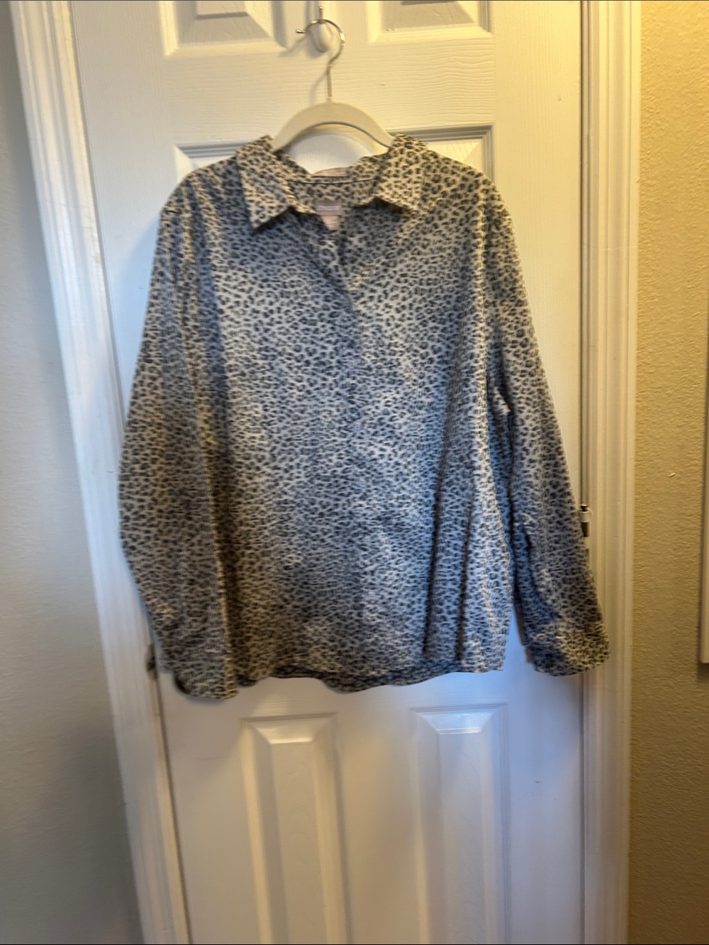Chico's Leopard Print Button-Down Shirt